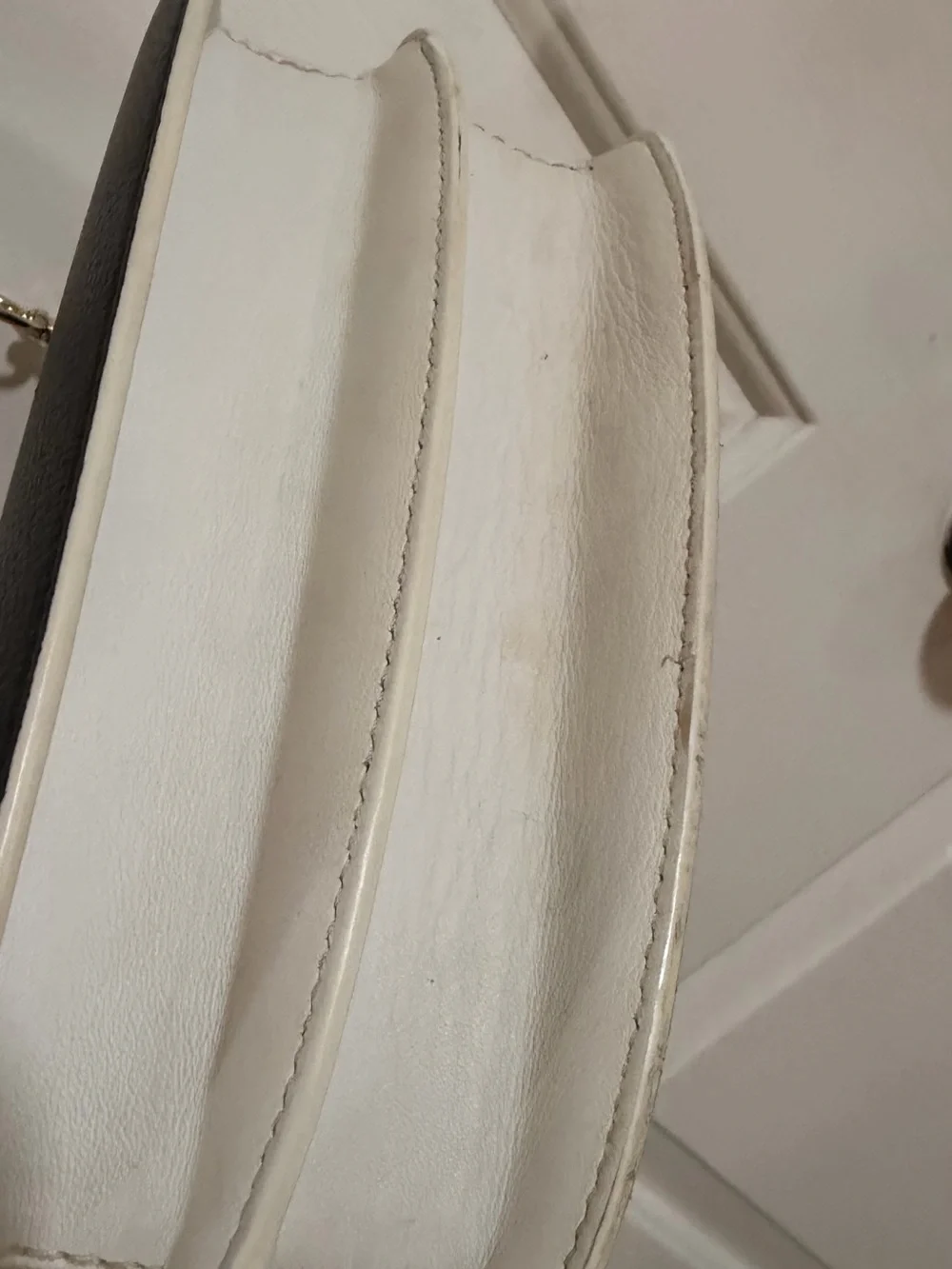 MCM Colorblock Visetos Crossbody in Cognac, Black & Cream